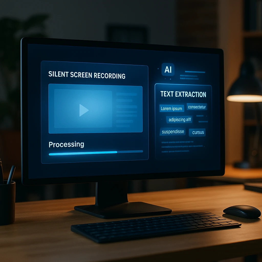 Extraction de texte d'une vidéo muette à l'aide d'un logiciel d'OCR vidéo